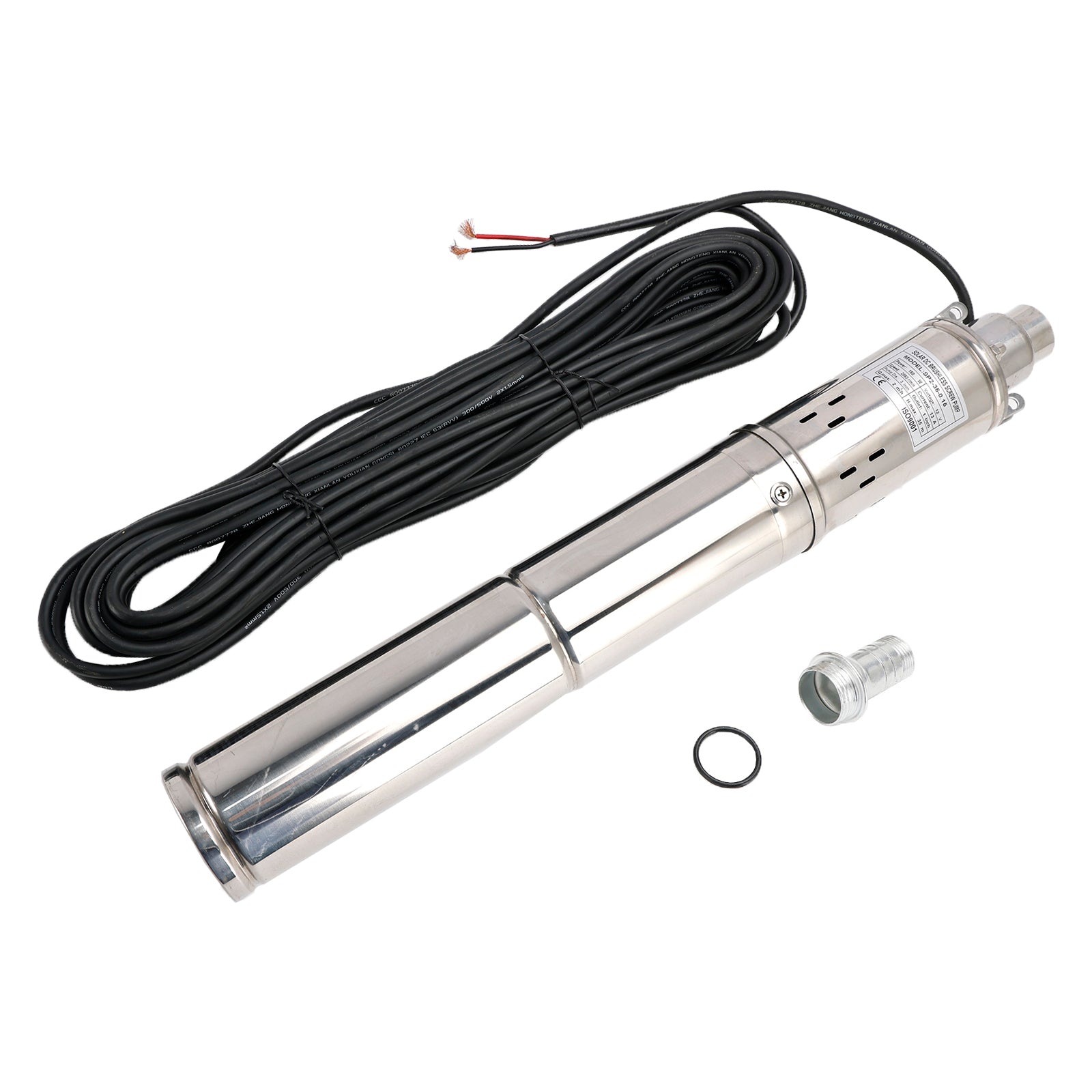 Solarpumpe Für Brunnen DC Solar Tauchpumpe Edelstahl 24V 320W - Bis 25m Förderhöhe & 5m³/h DC Solarpumpe