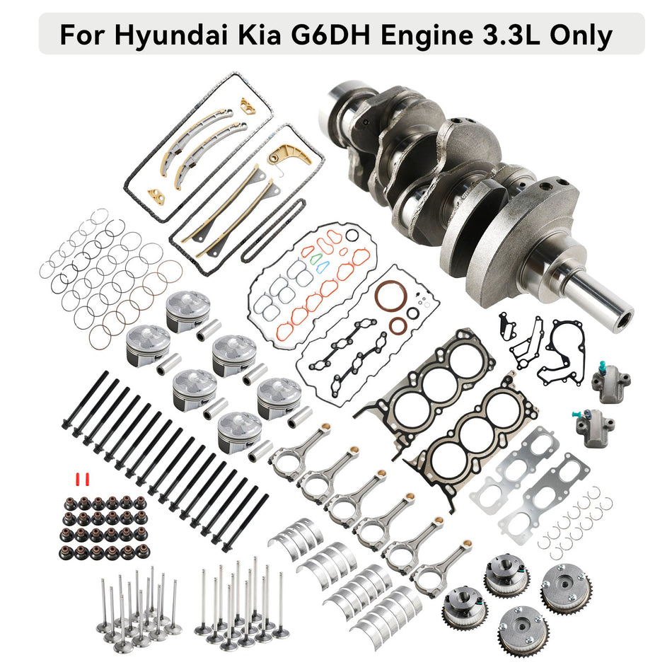 2011-2019 Hyundai KIA Sorento 3.3L G6DH Umbau- und überholungskit mit Kurbelwellenstangen-Steuerzeiten