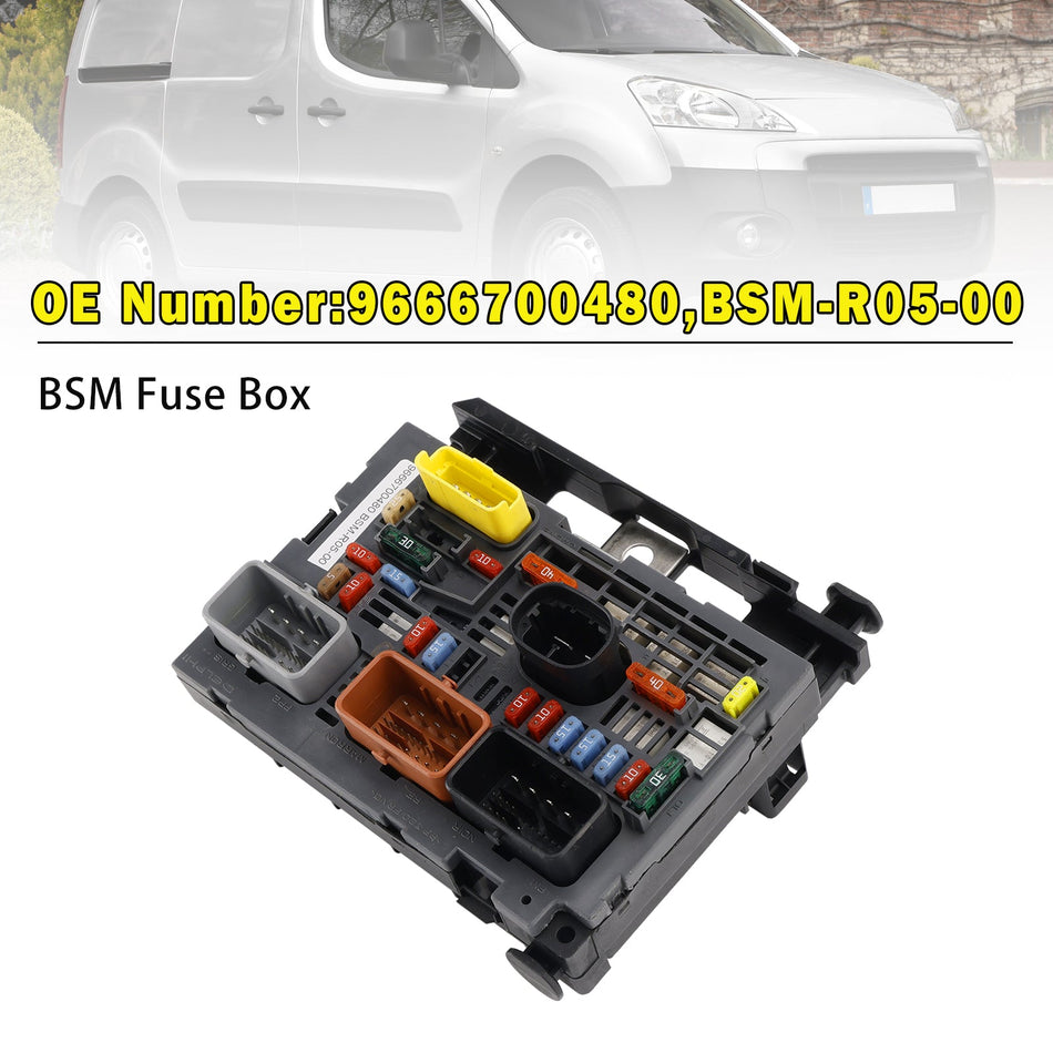 2008–2015 Für Citroën Berlingo B9 BSM Sicherungs- und Relaiskasten 9666700480