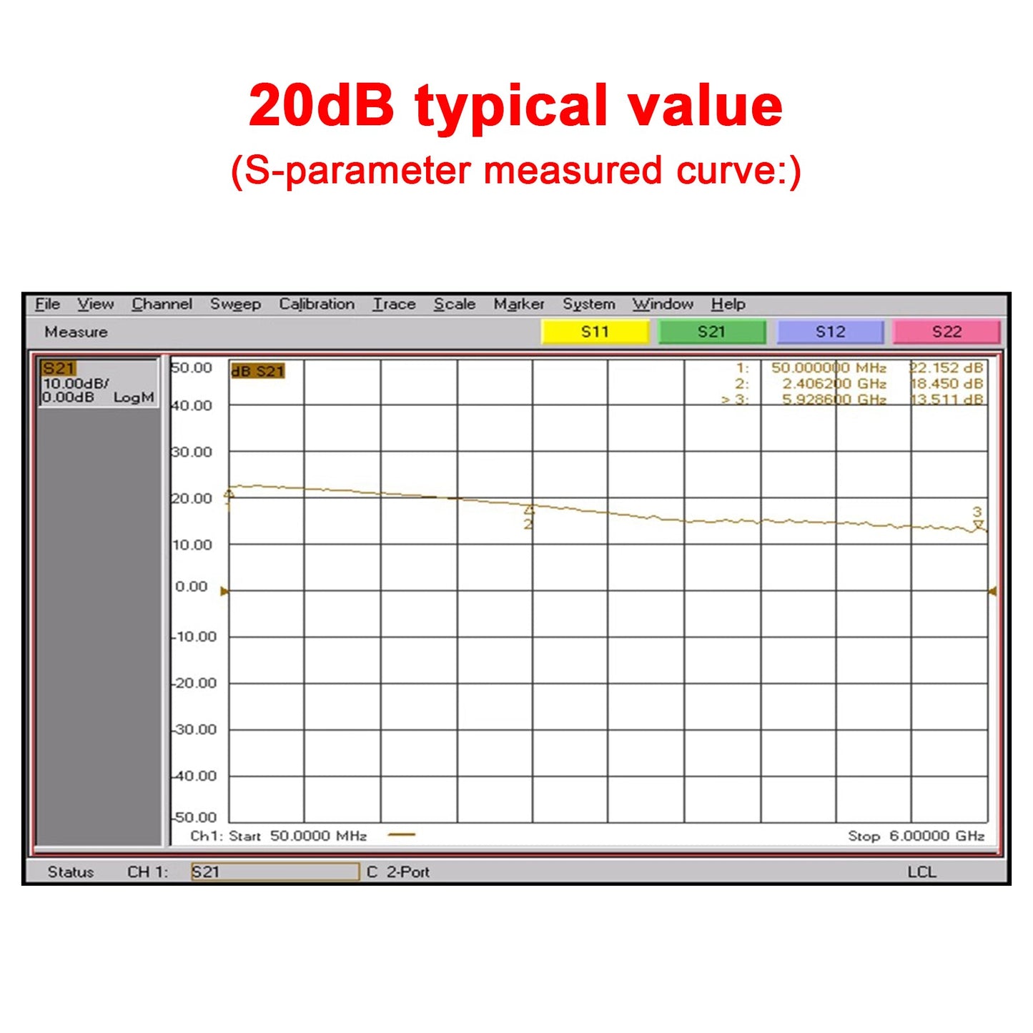 50m-6GHz Radio Frequenz Verst?rker 20dB 30dB High-Gain Front LNA Niedrigen Rauschen Signal