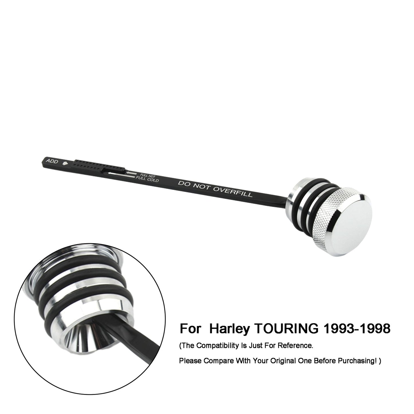 1993-1998 Harley TOURING FLHT FLHS FLTC Ölmessstab Tankdeckel Stecker 0710-0002