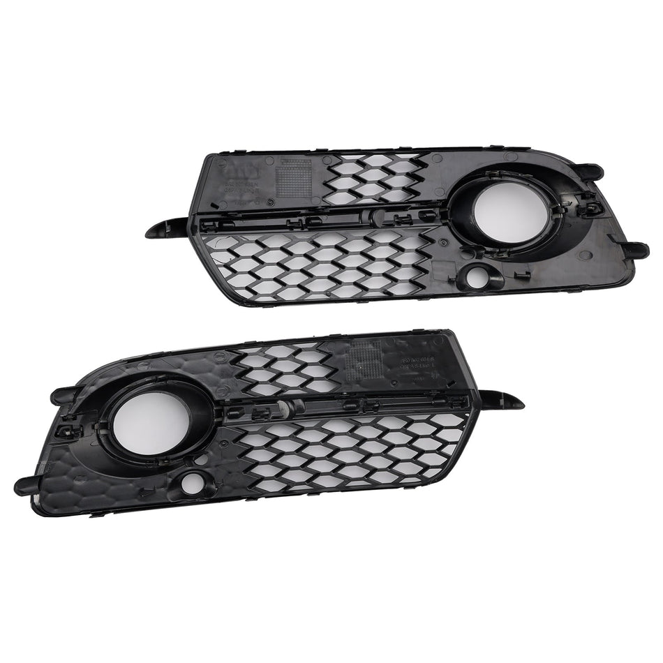 Frontstoßstange Nebelscheinwerfer Grill Grille Fit Audi Q5 S-Line SQ5 2013-2017 Schwarz
