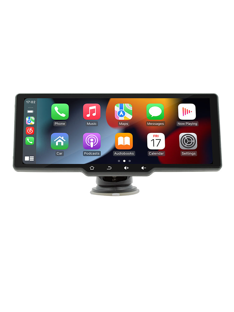 10,26-Zoll-Bildschirm Tragbarer drahtloser Carplay-Bluetooth-MP5-Player fürs Auto + 4 LED-Kamera