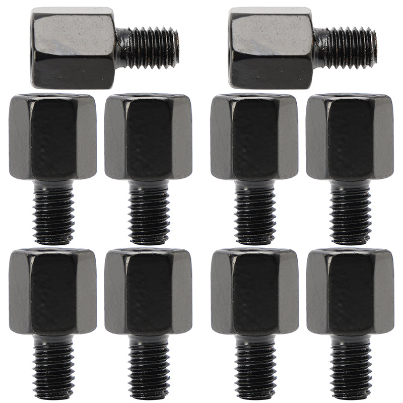 10x Motorrad Spiegel Adapter Rechtsabbiegen 10mm auf 8mm RH Gewinde