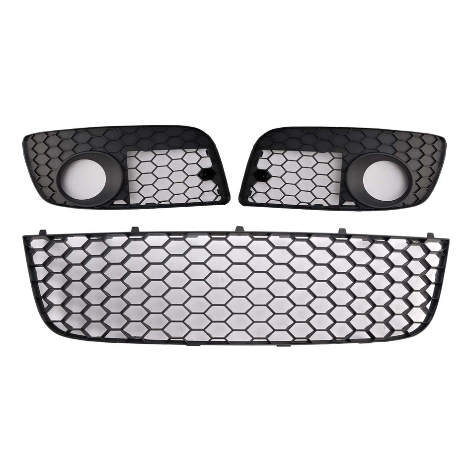 2006–2009 VW Golf MK5 GTI 3-teiliger Frontstoßstangengrill unten + Nebelscheinwerferabdeckung