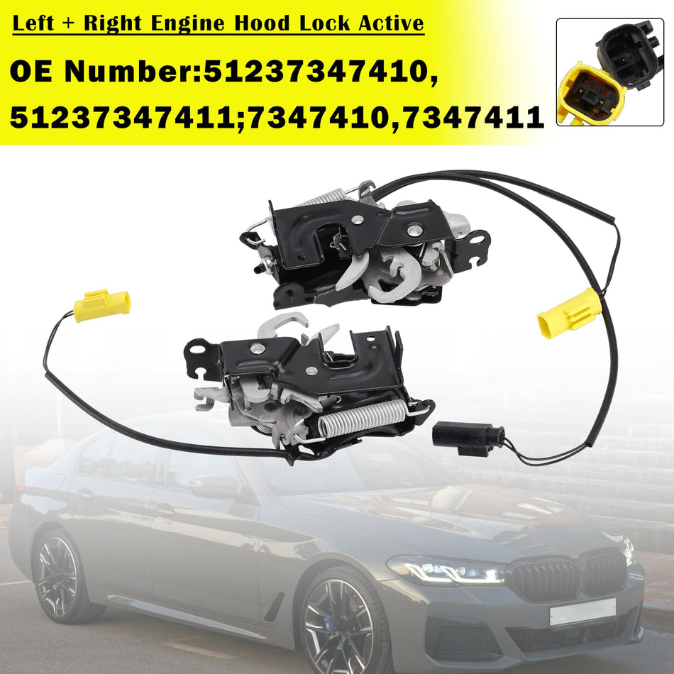 Motorhaubenverriegelung aktiv links + rechts für BMW 5 Touring (G31) (2017–2022) 51237347411
