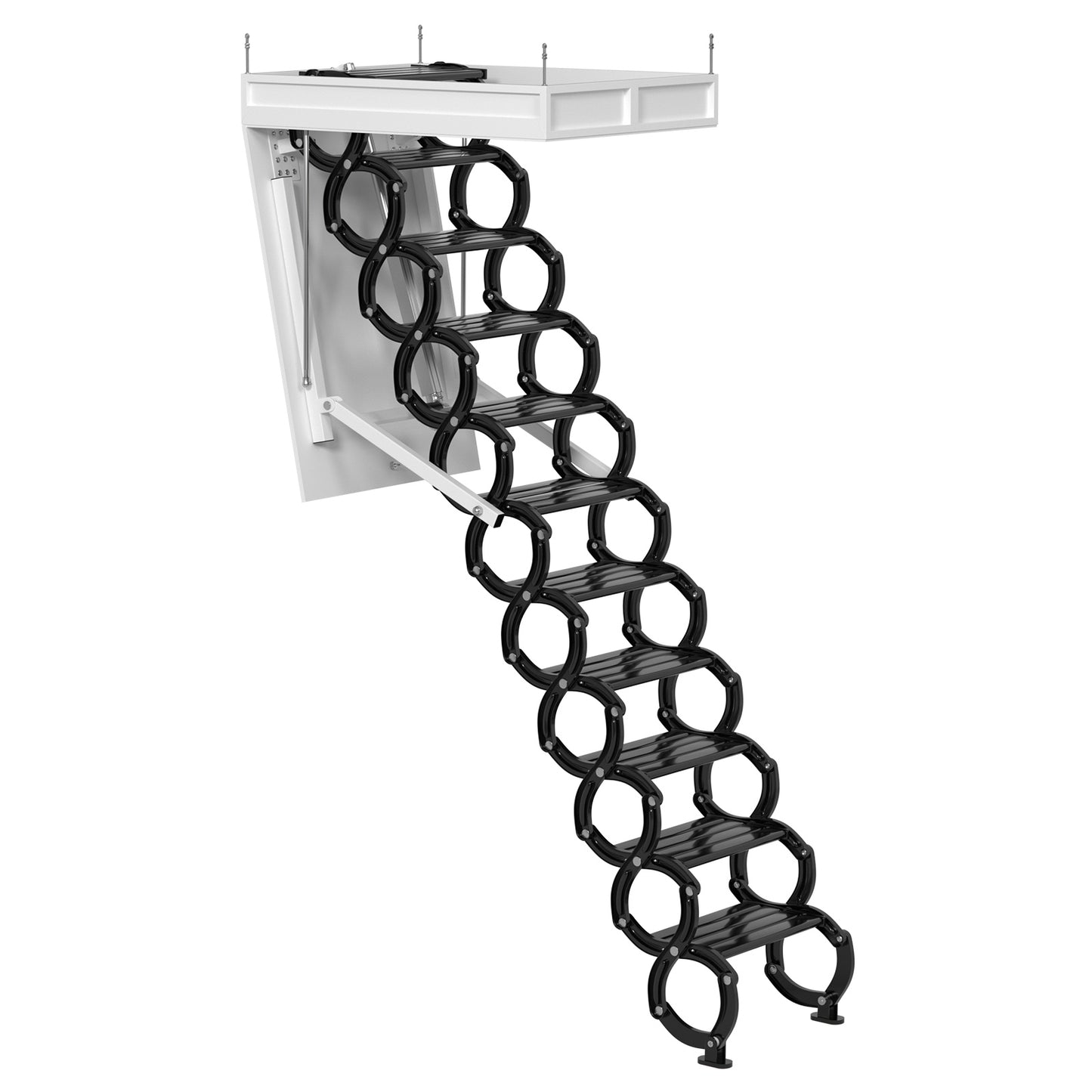 Electirc Attic Ladder Aluminum Folding 70*100 cm 9.5Ft For Loft German Plug