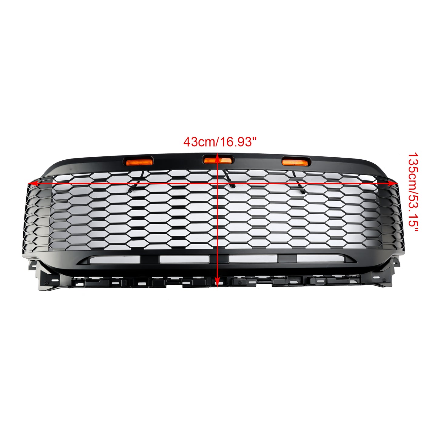 Replacement ABS Front Bumper Grill Grille Für Ford F150 2021-2023 Raptor W/ LED