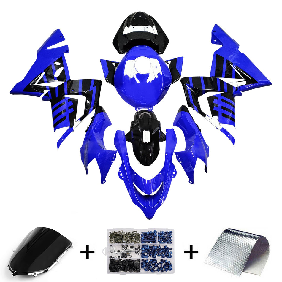 Injection Verkleidung Kit Karosserie Kunststoff ABS fit Für Kawasaki ZX10R 2004-2005