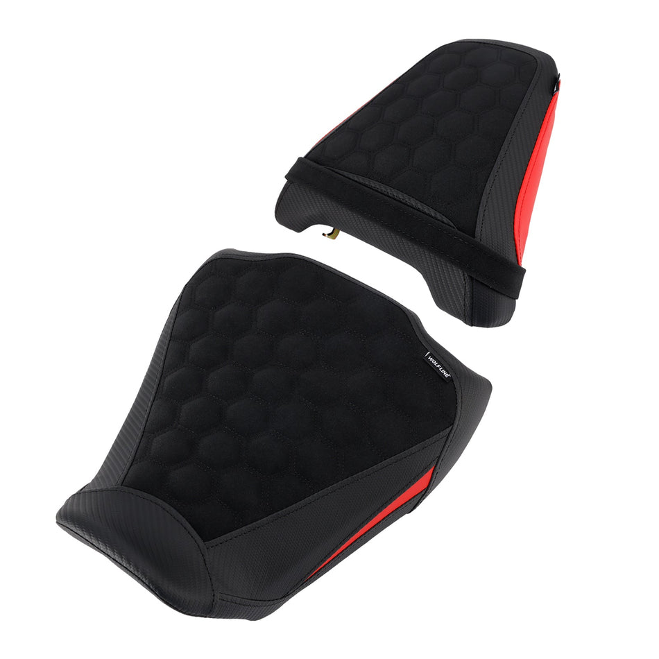 2024-2025 Für Honda CB650R CBR650R Raider Soziussitz-Set vorne & hinten, Rot 1
