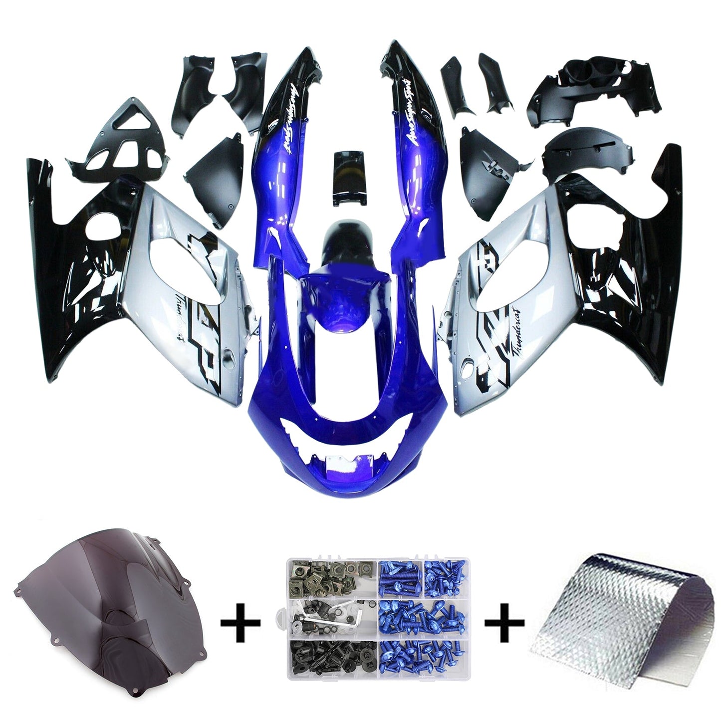 1996-2007 Yamaha YZF 600R Thundercat Einspritzverkleidungssatz Karosserie Kunststoff ABS