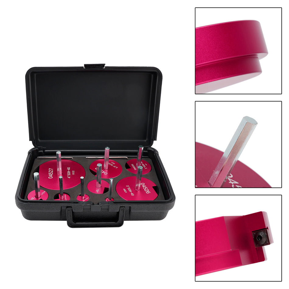 9PCS PVC Pipe Reamer Kit Fitting Socket Saver SCH Plumbing Tools For 1/2" Drills