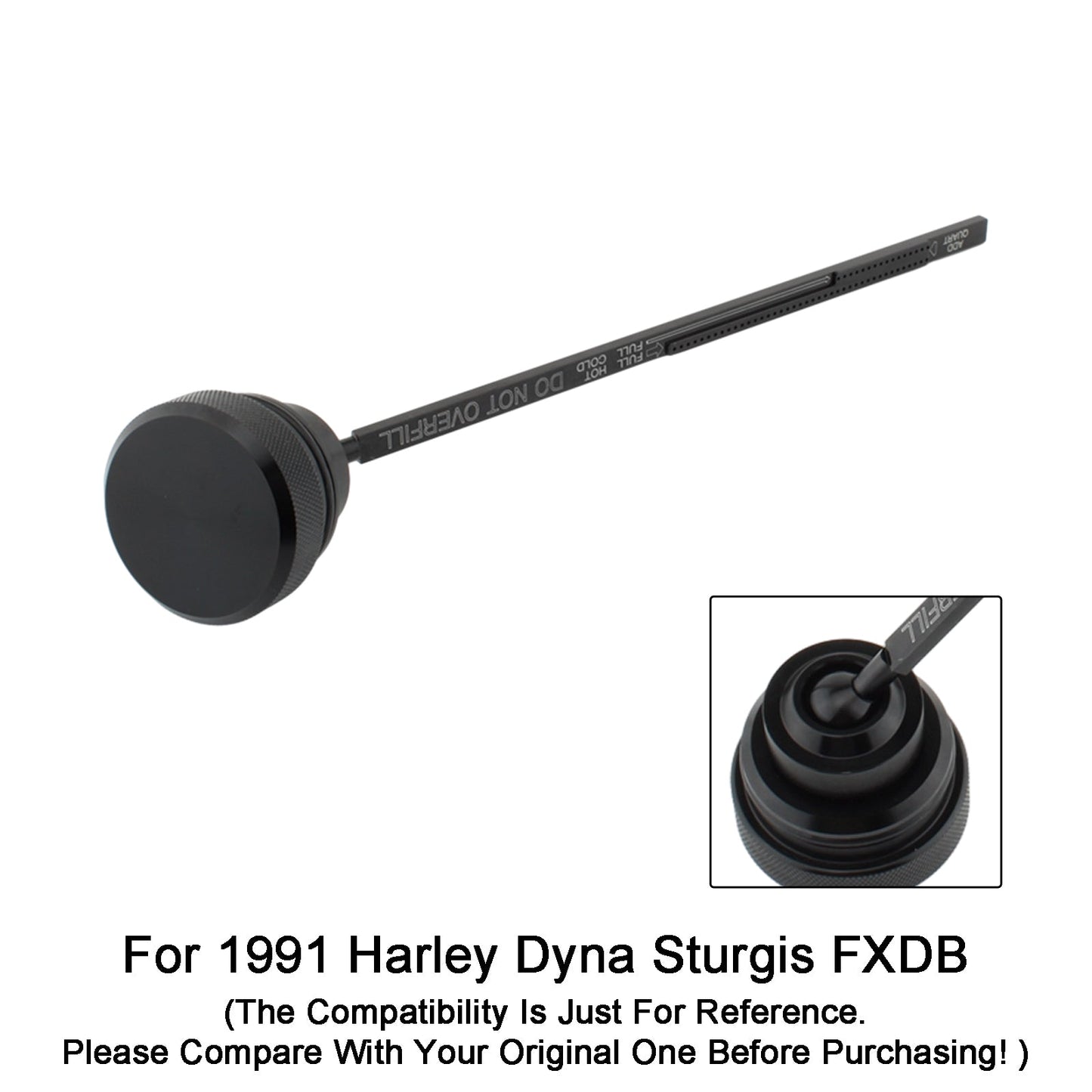 Ölmessstab Tankdeckel Stecker Fit Für Dyna Wide Glide FXDL 1991-1998 0710-0001