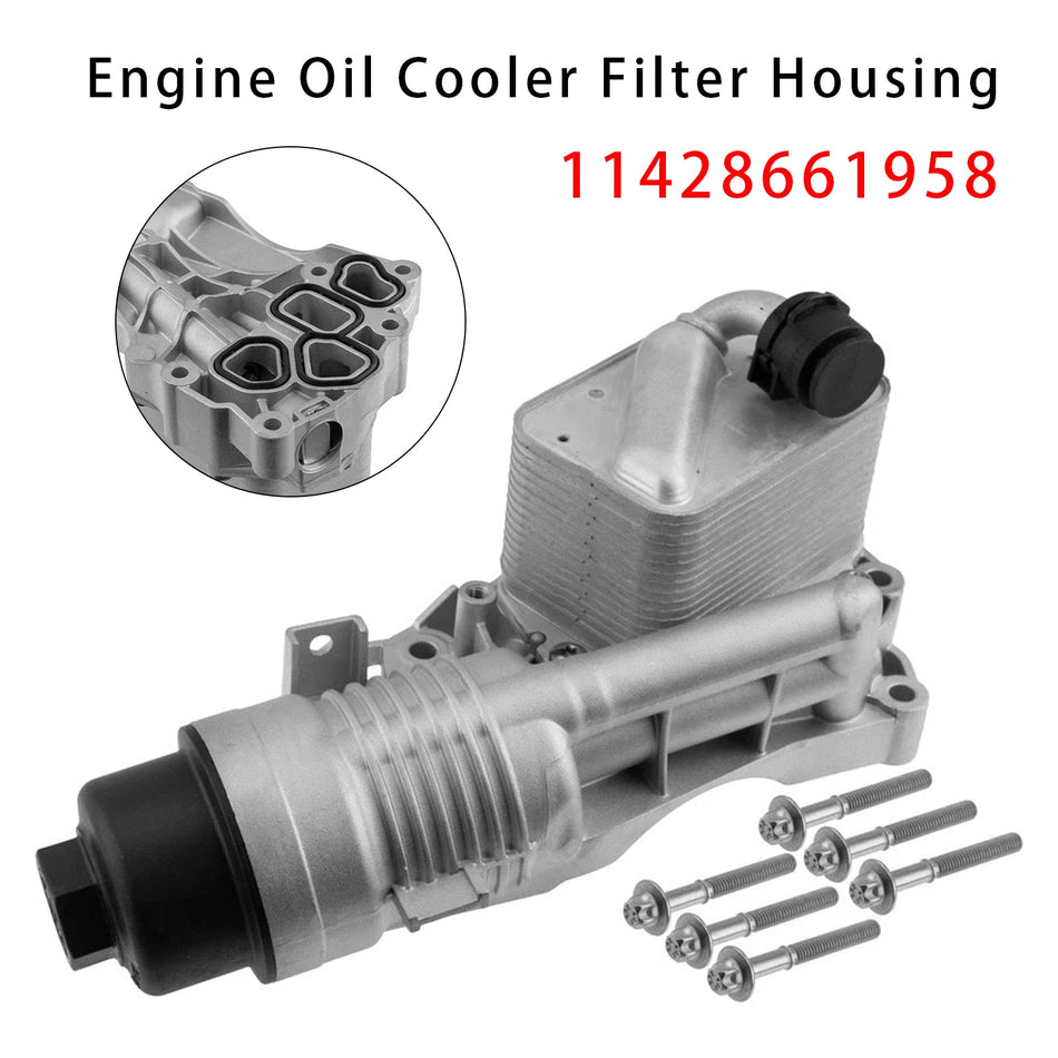 11428661958 Motorölkühler-Filtergehäuse für BMW X2 228i xDrive Gran Coupé L4 2.0L 2020 2021-2023