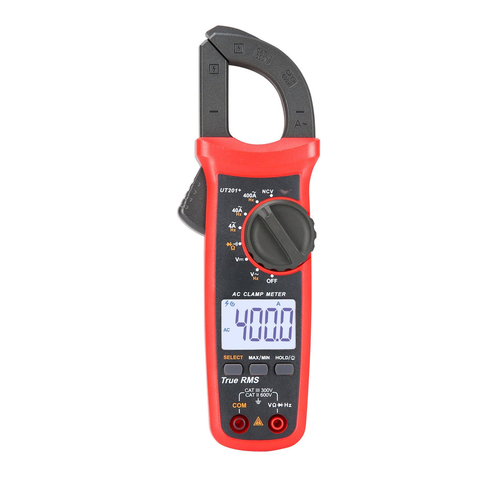 UT201+ Digitales Stromzangenmessgerät 4000 Counts Multimeter Automatische Bereichswahl Echter Effektivwert Gleichstrom
