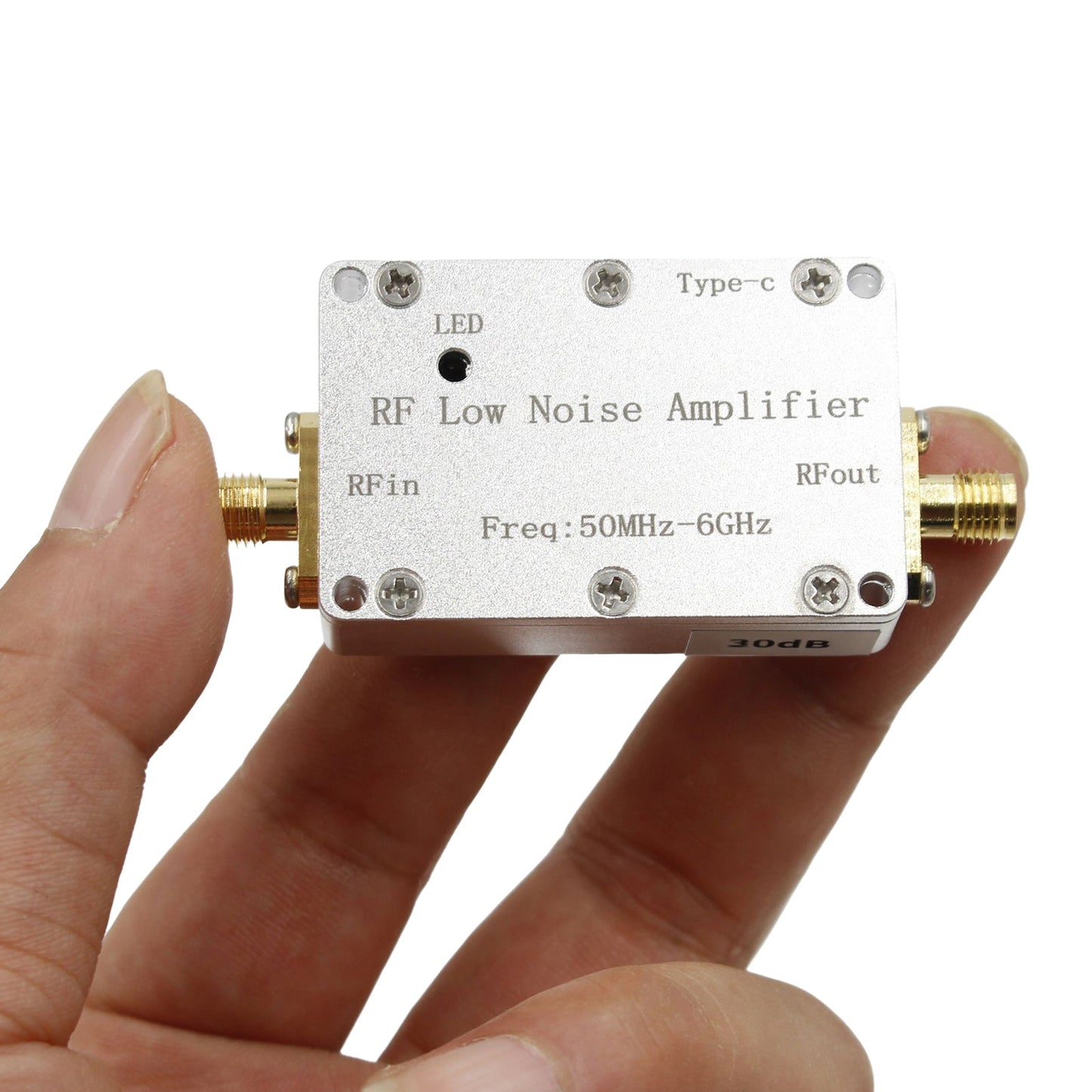 50m-6GHz Radio Frequenz Verst?rker 20dB 30dB High-Gain Front LNA Niedrigen Rauschen Signal