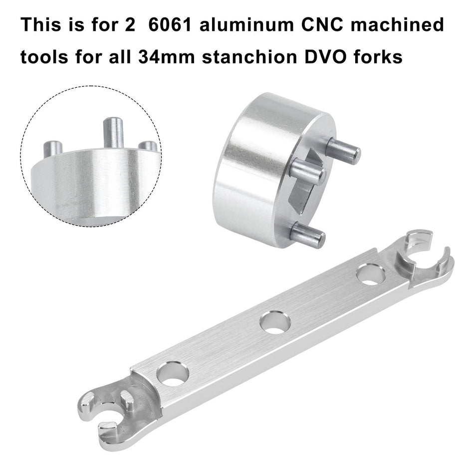 Schlüssel zum Entfernen der unteren Kappe. Werkzeug zum Wiederaufbau der Saphire/Onyx/Diamond-Gabel/DVO-Gabel