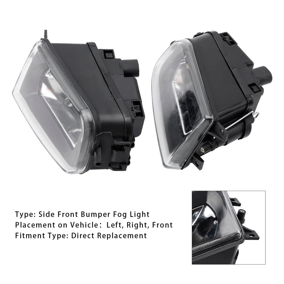 Paar Front Stoßstange Nebel Licht Lampe Gehäuse Shell Für BMW E39 5-Serise 1995-1998