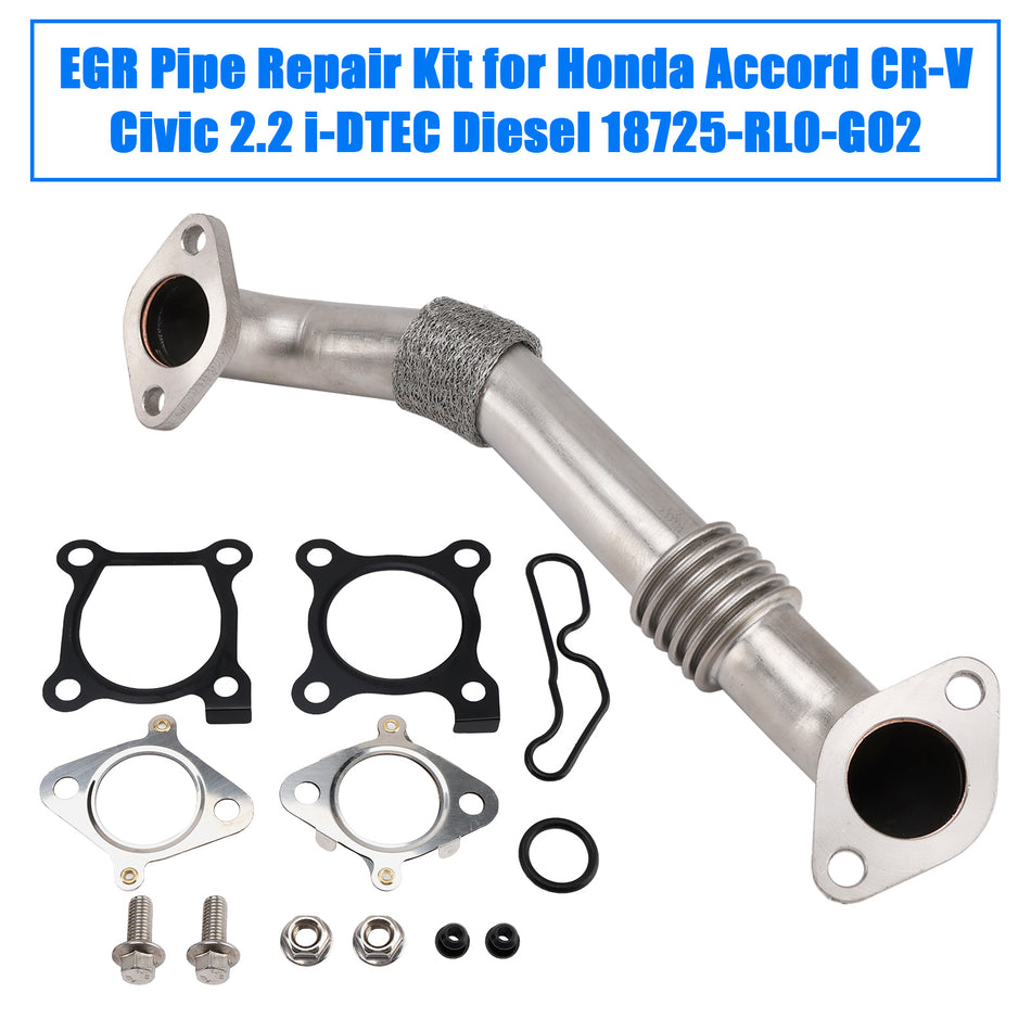 EGR Pipe Repair Kit für Honda Accord CR-V Civic 2.2 i-DTEC Diesel 18725-RL0-G02