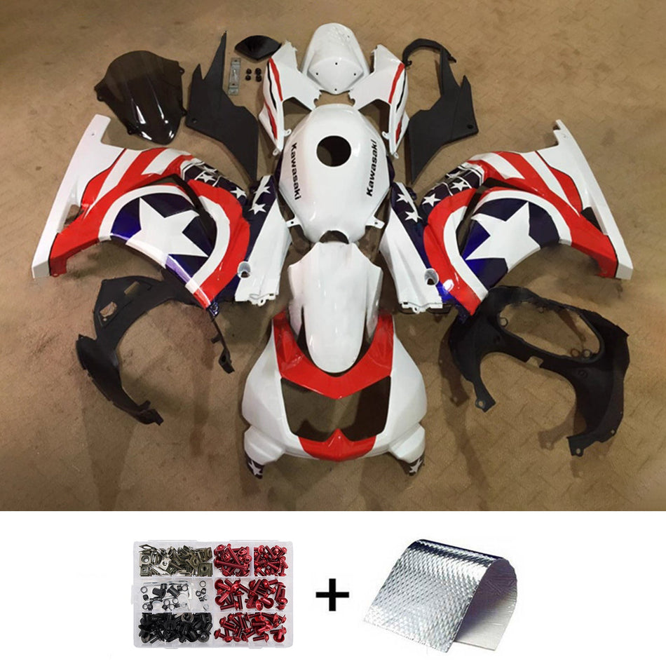 Verkleidungssatz aus ABS-Kunststoff, passend für Kawasaki EX250 Ninja250R 2008-2012