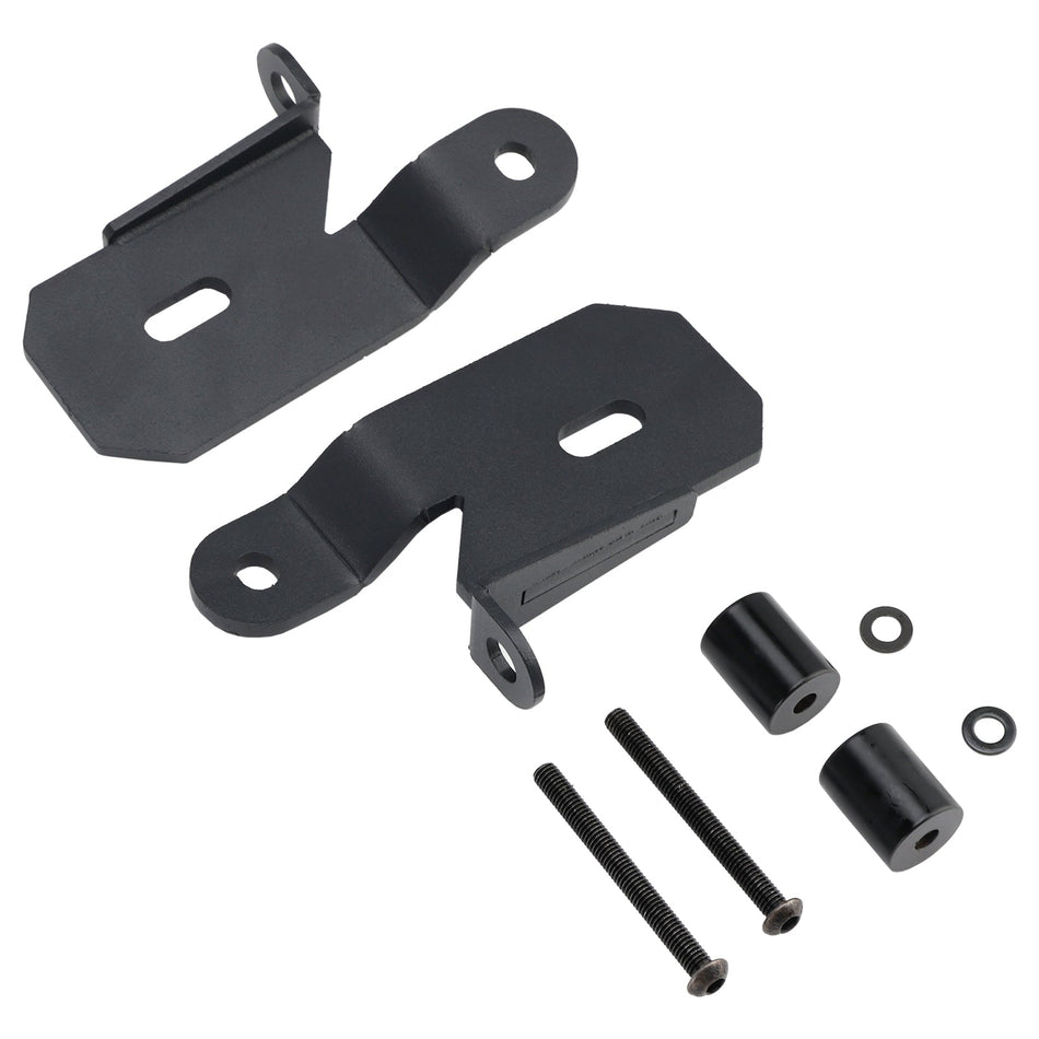 2018–2019 Jeep Wrangler JL 7318 A-Säulen-Halterungen für schwarze Lichthalterungen
