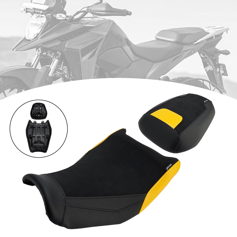 Sitzkissen für Fahrer- und Beifahrersitz (gelb) für Suzuki V-Strom 250SX (Modelljahre 2024–2025)