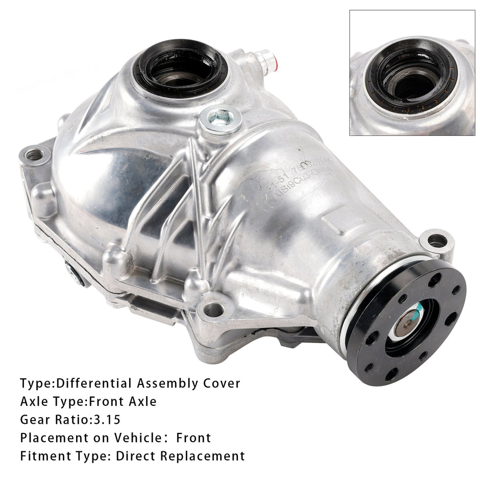 Vorderachse Differential Träger 31517588251 Für BMW X5 F15 F85 X6 F16 F86