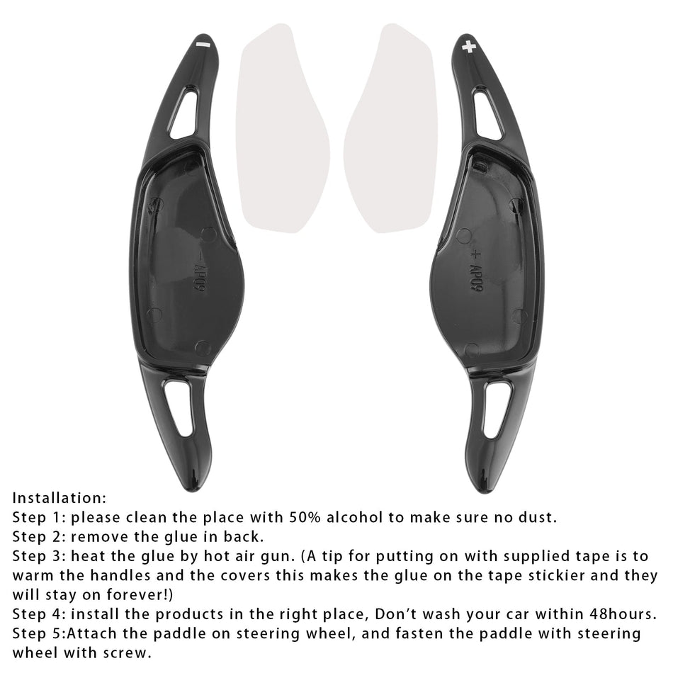 Lenkrad-Schaltwippen-Erweiterungen für BMW G20 G21 G30 G31 F40 F22, Schwarz