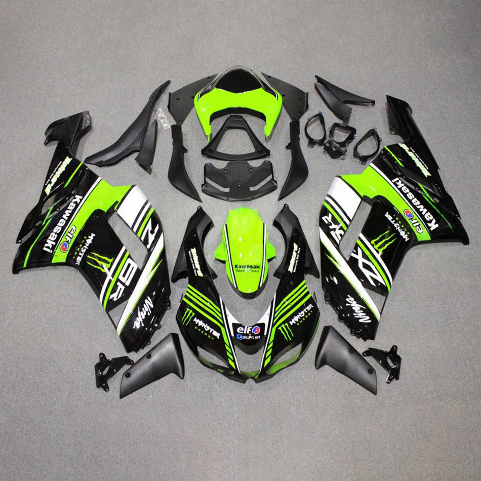 Verkleidungssatz aus ABS-Kunststoff, passend für Kawasaki ZX6R 636 (2007-2008)
