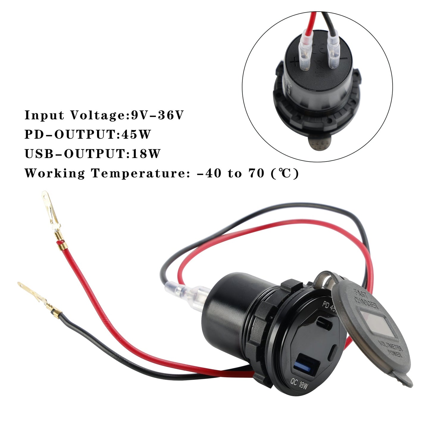 2023-2024 Yamaha PG-1 12V Steckdosenladegerät USB+C Typ Schnell