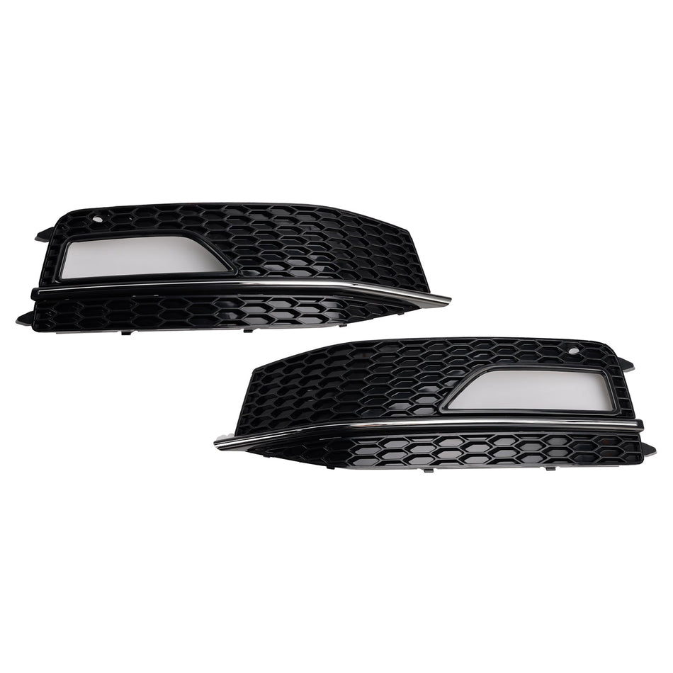 2013–2015 Audi A4 S-Linie S4 2 Stück Stoßstange Nebelscheinwerfer Lampenabdeckung Grill Grille 8K0 807 682M