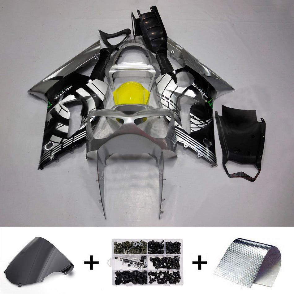 Verkleidungssatz aus ABS-Kunststoff, passend für Kawasaki ZX6R 636 2003-2004
