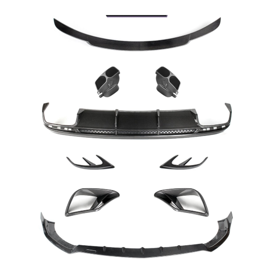 2019–2021 Mercedes-Benz W217 S63 S65 AMG Coupé Carbonfaser-Stoßstangen-Bodykit
