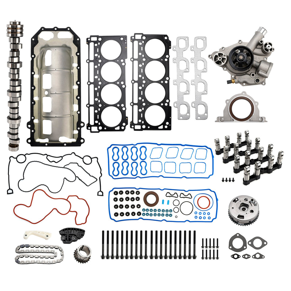2012–2014 Chrysler 300 6.4L 392ci V8 HEMI 6.4 Hemi MDS-Stößel Nockenwellensatz Zylinderkopfdichtungen Schrauben 53021726AD 53022340AC