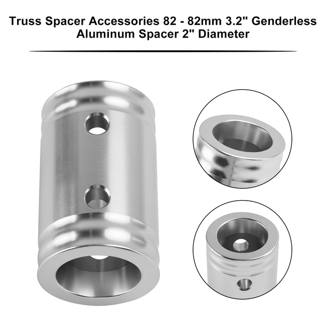 Truss Spacer Zubehör 82 - 82 mm 3,2 Zoll geschlechtsloser Aluminium-Abstandshalter 2 Zoll Durchmesser