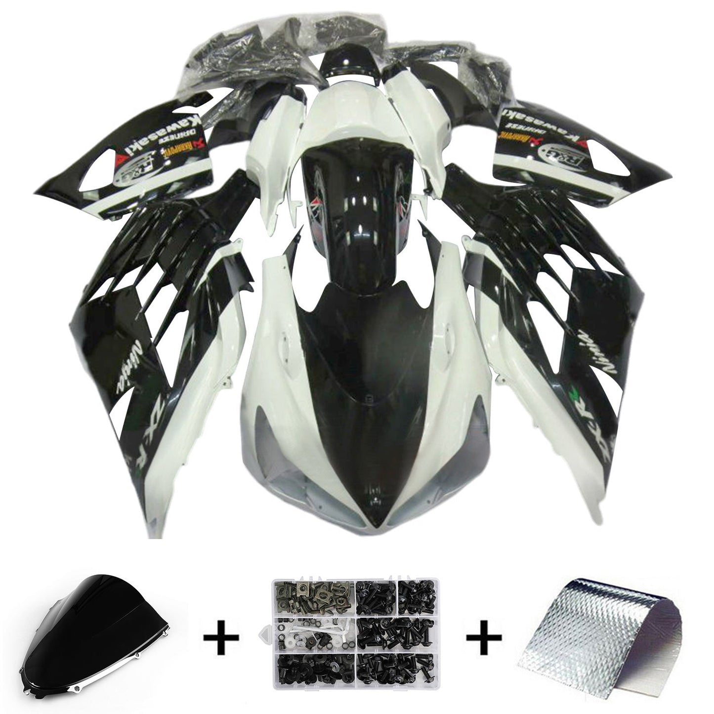 2012-2022 Kawasaki ZX14R ZZR1400 Einspritzverkleidungssatz Karosserie