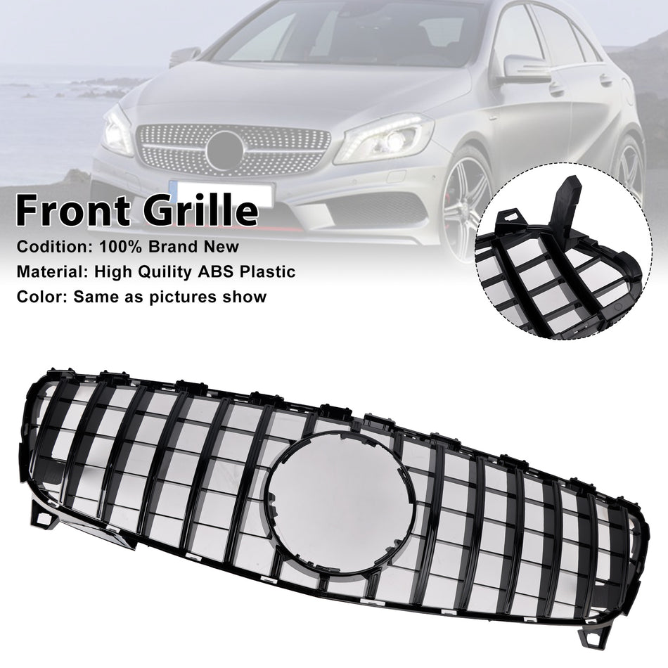 GTR Style Front Bumper Grill Grille Für MERCEDES BENZ A CLASS W176 2016-2018