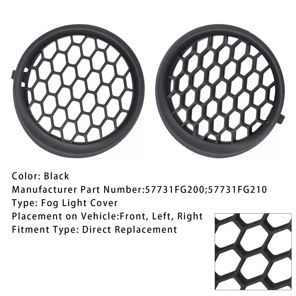 Paar Nebel Licht Abdeckung Gitter Für Subaru Impreza 2008-2014 57731FG200