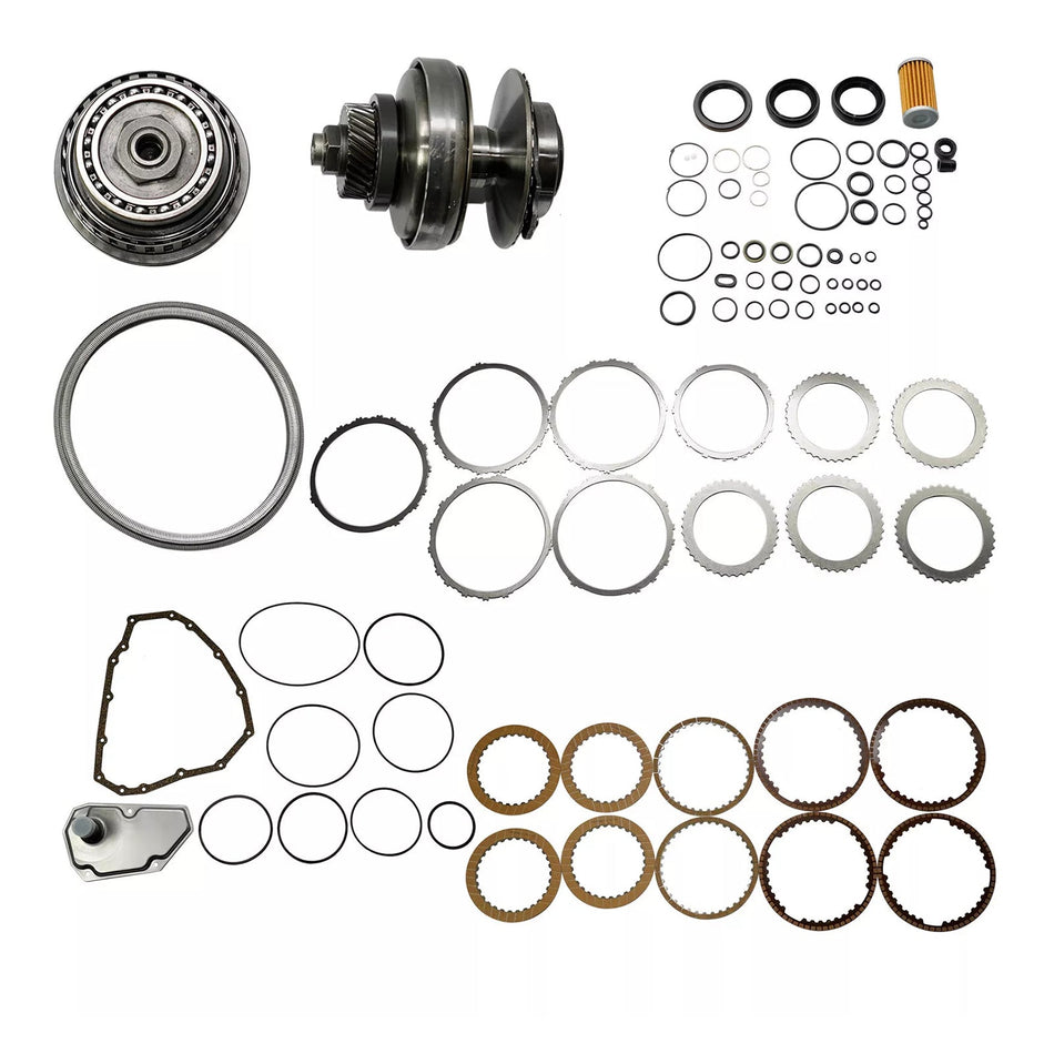 2013–2015 Mitsubishi eK-Wagon L3 0,7 l Getriebe Master Rebuild Kit &amp; Riemenscheibe mit Riemen JF015E RE0F11A 29T
