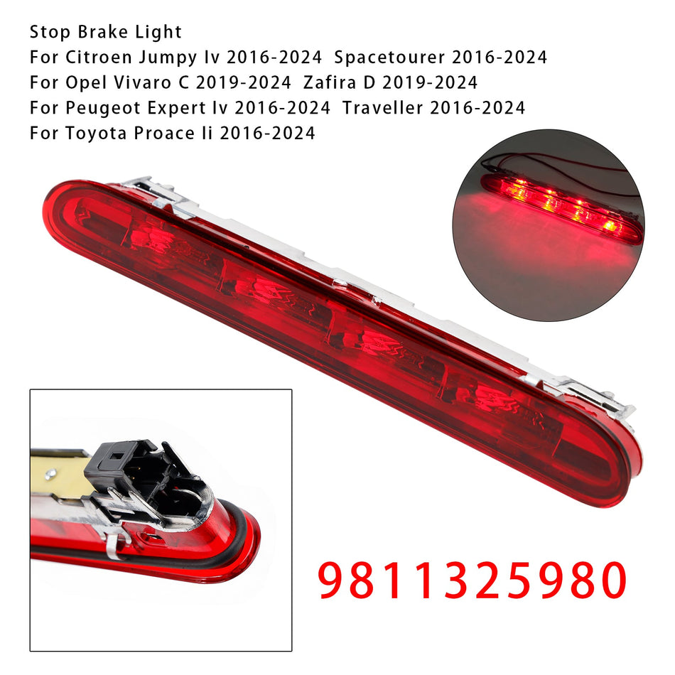 LED-Rücklicht 9811325980 für Citroen Jumpy und Peugeot Expert, Rot