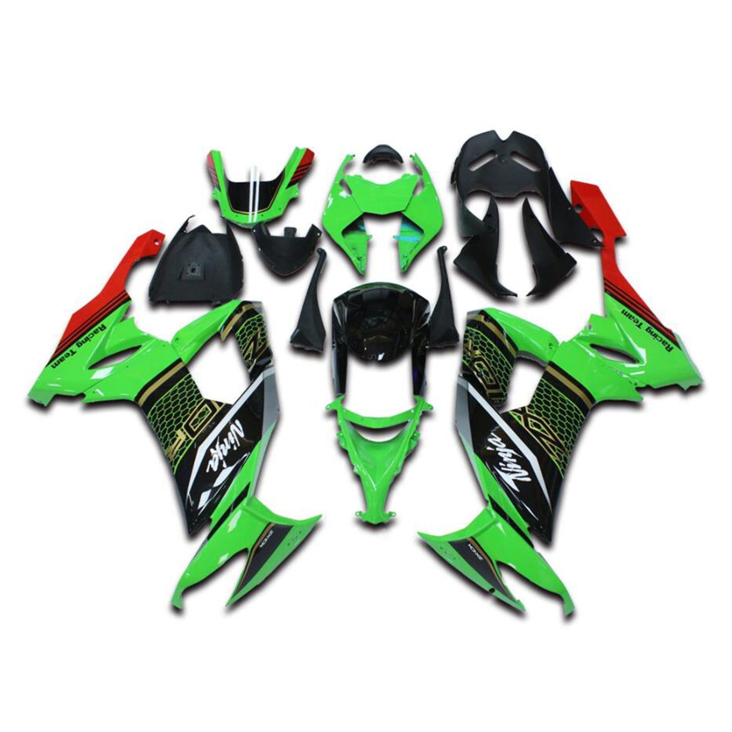 2008-2010 Kawasaki ZX10R Einspritzverkleidungssatz Karosserie Kunststoff ABS