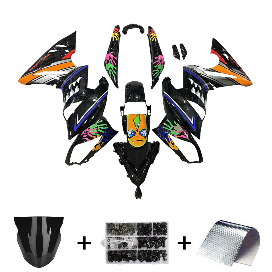 Spritzguss-Verkleidungssatz aus Kunststoff für Kawasaki Ninja650 ER-6F EX650 2009-2011