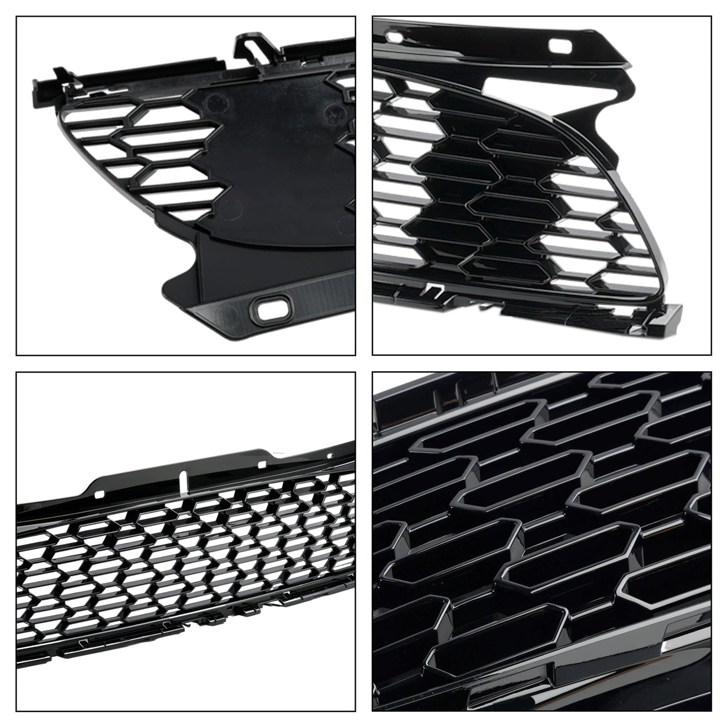 2007–2013 Mini R56 Cooper S &amp; JCW 3-Türer Schrägheck Glanz Schwarz Front Stoßstange Grill