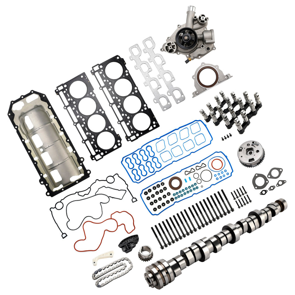 2012–2015 Dodge Charger 6.4L 392ci V8 HEMI 6.4 Hemi MDS-Stößel Nockenwellen-Kit Zylinderkopfdichtungen Schrauben 53021726AD 53022340AC