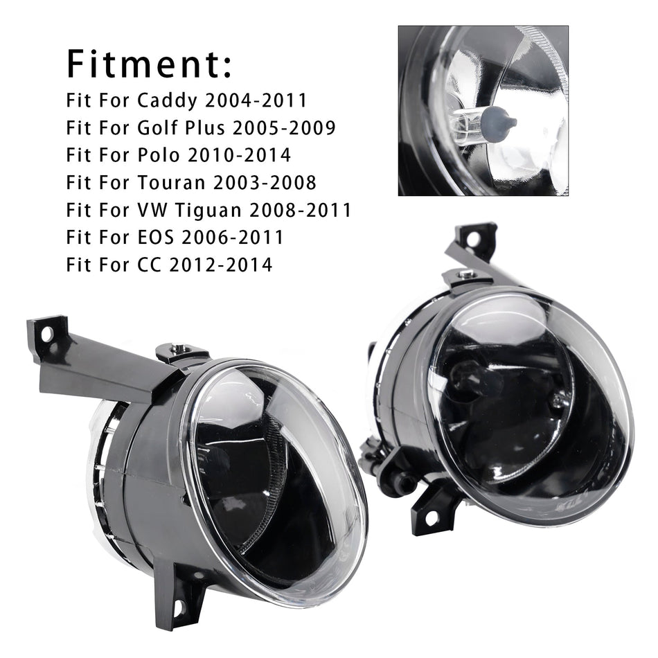 Paar Nebelscheinwerfer Für Volkswagen Caddy 2004-2011 Touran 2003-2008