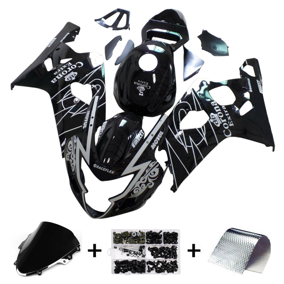 Injection Verkleidung Kit Karosserie Kunststoff ABS Für Suzuki GSXR 600/750 2004-2005 K4