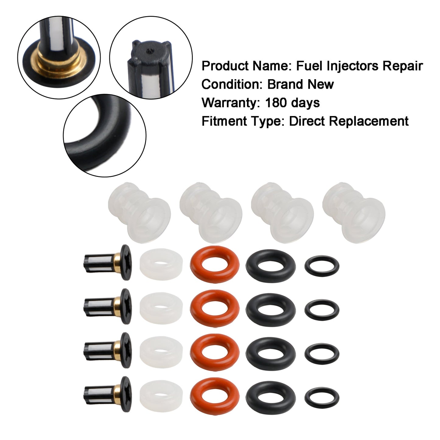 Reparatursatz für Einspritzdüsen-O-Ringe und Dichtungen 16450-PRB-A01 für Acura RSX TSX