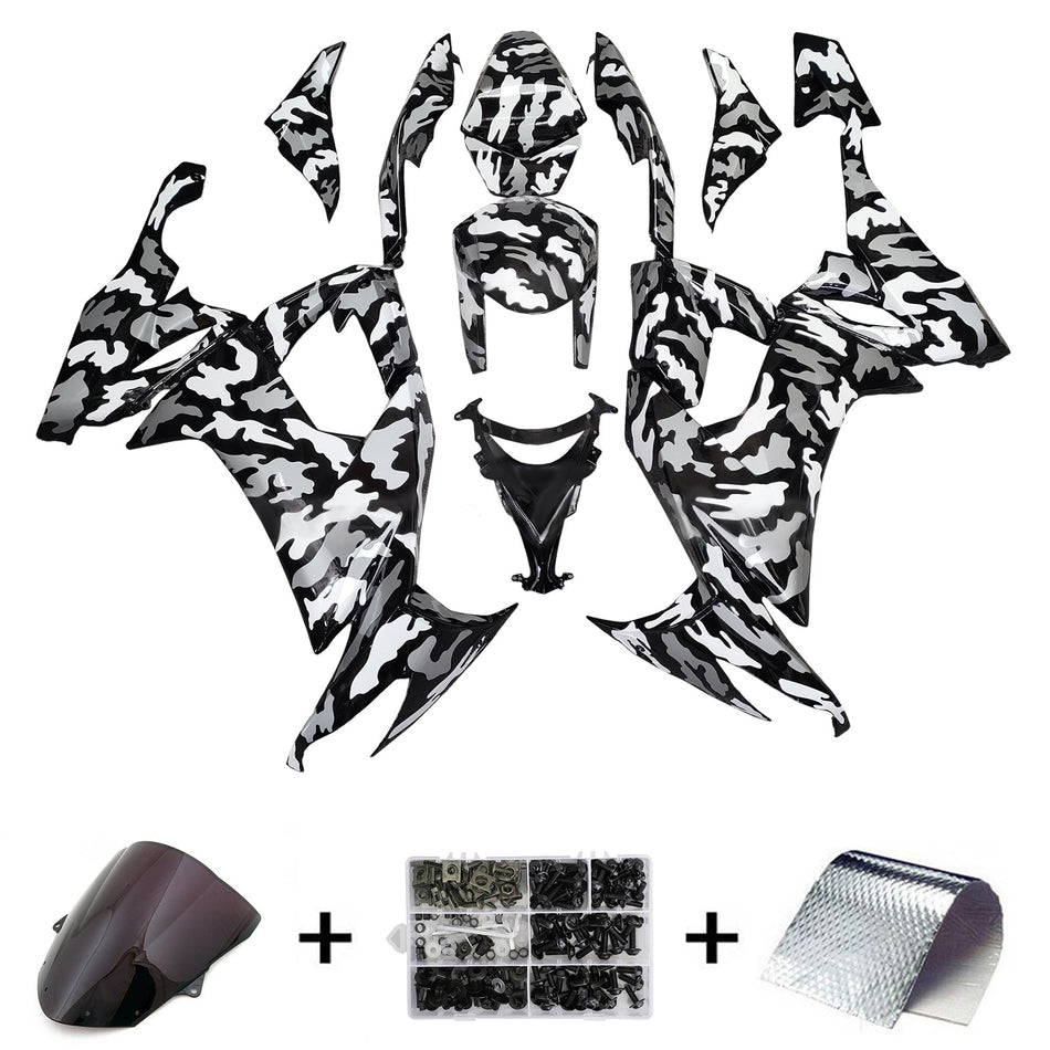 Injection Verkleidung Kit Karosserie Kunststoff ABS fit Für Kawasaki ZX10R 2008-2010
