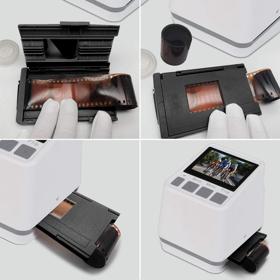 22-Megapixel-Scanner für alte Filmnegative und Dias, kompatibel mit 126KPK/135/110/Super 8-Filmen