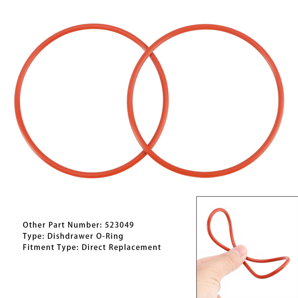 2 Stück Geschirrspüler-O-Ring 523049 für Fisher Paykel